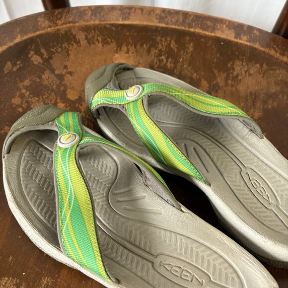 Keen Waimea Green Sandals Flip Flop Closed Toe Slip On Outdoor Womens 6.5 - Picture 4 of 4